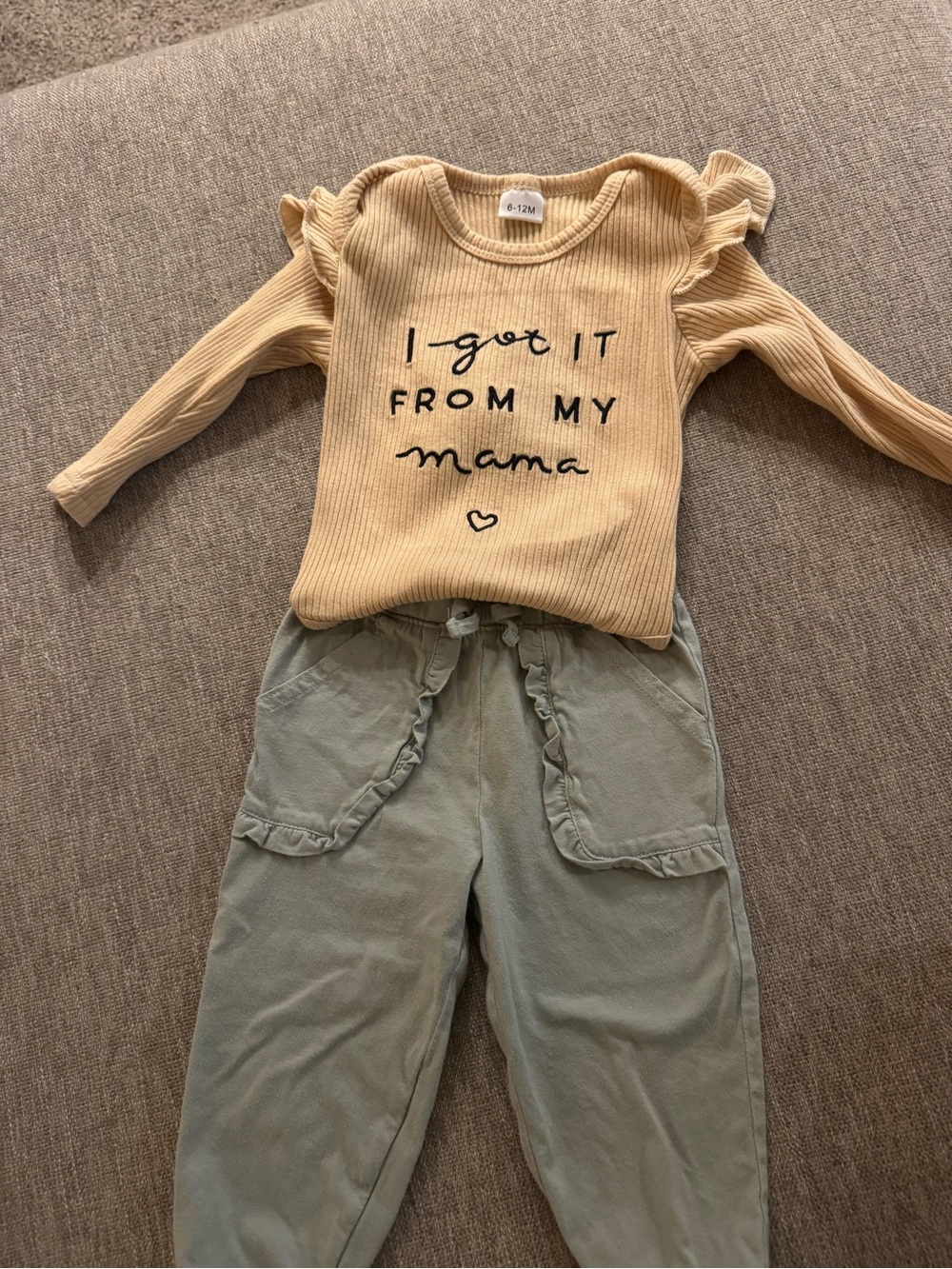 Carter's Light Sage Green Baby Top